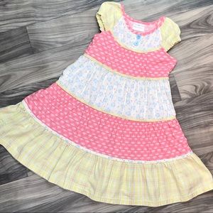 Hanna Andersson Pastel Tiered Twirl Dress …